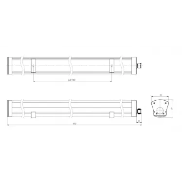 Светильник светодиодный LPO/LSP SE 30/3200 Mini-12 30Вт 3200Лм 4000K IP65 | DLPOSE30Mini-12-O-4K | Diora