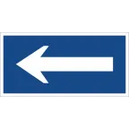 Знак безопасности BL-3015B.N10"Движение к выезду" | a21257 | Белый свет