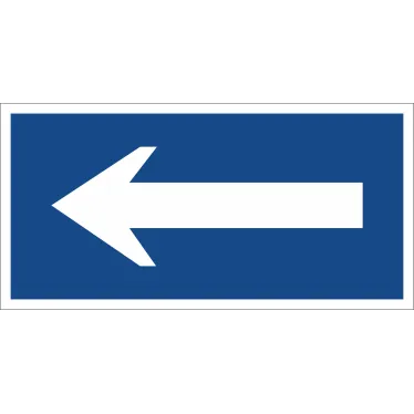 Знак безопасности BL-3015B.N10"Движение к выезду" | a21257 | Белый свет