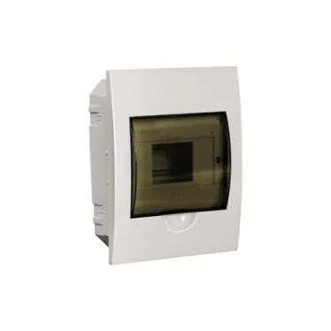 Щит распределительный встраиваемый ЩРв-П-6 IP41 пластиковый белый прозрачная дверь