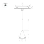 Светильник MAG-ORIENT-CONE-HANG-7W Day4000 (BK, 40 deg, 48V) (Arlight, IP20 Металл, 3 года) | 036391 | Arlight