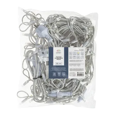 Гирлянда Айсикл (Бахрома) светодиодная 5х0,7 м, с эффектом мерцания, 152 LED, белый провод каучук, теплое белое свечение | 255-386 | NEON-NIGHT