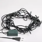 Гирлянда "Твинкл Лайт" 4 м, темно-зеленый ПВХ, 25 LED, цвет ТЕПЛЫЙ БЕЛЫЙ