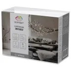 Гирлянда светодиодная Звезды 1,5х0,6 м, прозрачный провод, теплый белый свет свечения | 303-030 | NEON-NIGHT