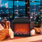 Светодиодный камин Авангард с эффектом живого огня 30х13х30 см, батарейки 3хС (не в комплекте) или от USB (в комплекте) | 511-004 | NEON-NIGHT