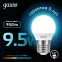 Лампа светодиодная LED Globe E27 9.5W 4100K | 105102210 | Gauss