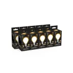 Лампа светодиодная Filament Шар 9W 590lm 3000К Е14 milky LED 1/10/50 | 105201109 | Gauss