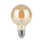 Лампа светодиодная Black LED Filament G95 E27 6W Golden 550lm 2400K | 105802006 | Gauss