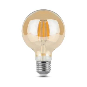 Лампа светодиодная Black LED Filament G95 E27 6W Golden 550lm 2400K | 105802006 | Gauss