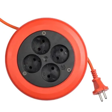 Удлинитель-рулетка 4x5 м без заземления ПВС 2x0.75 10А/2.3кВт PROxima