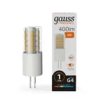 Лампа светодиодная Elementary G4 12V 4W 400lm 3000K керамика LED 1/10/200 | 10714 | Gauss