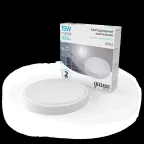 Светильник светодиодный ДБП 15 Вт 1100 лм 4000К AC 220В Белый IP40 круг D155х33мм Пластик ЖКХ HALL Gauss