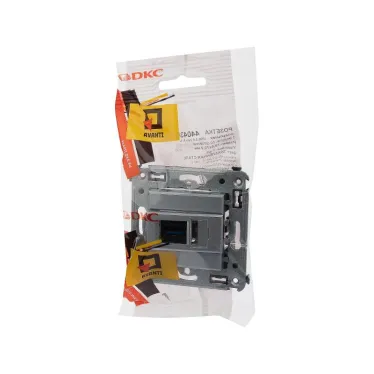 Avanti USB 3.0 розетка одинарная в стену, тип А-А, Закаленная сталь