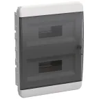 Корпус пластиковый встраиваемый на 24 модуля ЩРВ-П-24 IP41 TEKFOR черная прозрачная дверь