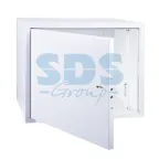 Шкаф настенный 19 АНТИВАНДАЛЬНЫЙ распашной 8U 600х400х450мм RAL7035,