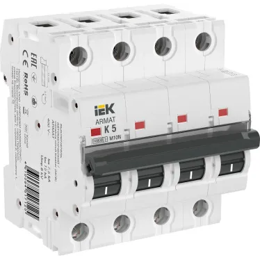 ARMAT Выключатель автоматический четырехполюсный M10N K 5А
