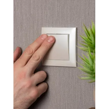 Валенсия лицевая панель выключателя 1-кл. 10А жемчуг