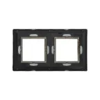 Рамка из металла, ''Avanti'', светло-серебристая, 4 модуля