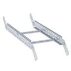 Угол вертикальный шарнирный для лестничного лотка 80x500мм HDZ