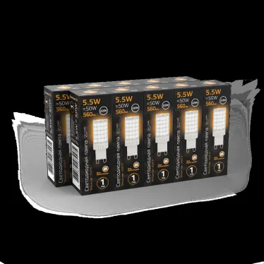 Лампа светодиодная LED 5.5 Вт 700 лм 3000К капсула теплый G9 AC 220В керамическая Black Gauss