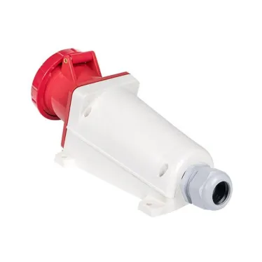 Розетка кабельная 63А 3Р+Е IP67 на поверхность 380В 134