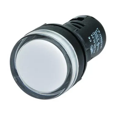 Индикатор сигнальный со встроенным диодом 220В белый