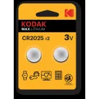 Батарейка CR2025-2BL MAX Lithium (60/240/43200)