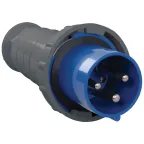 Вилка 033 2Р+РЕ 63А 220В IP54