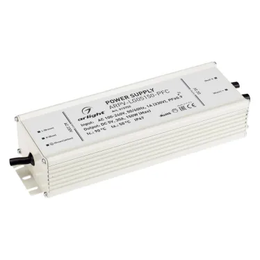 Блок питания ARPV-LG05150-PFC (5V, 30.0A, 150W) (ARL, IP67 Металл, 5 лет)