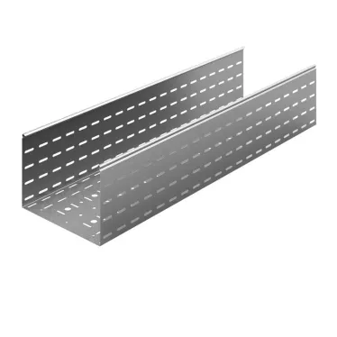 Универсальный лоток перфорированный 600х200х3000, толщина 1,0 мм, Сендзимир цинк