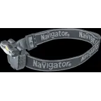 Фонарь светодиодный NPT-H27-ACCU налобный 1COB LED 3Вт 1режим li-pol 0,5Ач