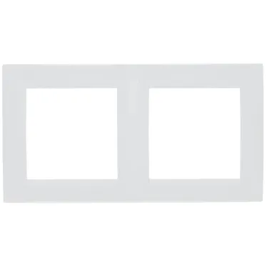 15 Рамка на 2 поста белый