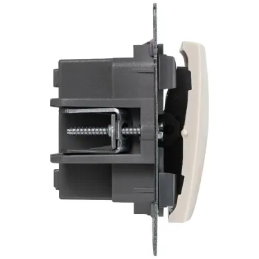 VALENA Переключатель одноклавишный промежуточный в рамку слоновая кость