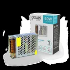 Блок питания для светодиодной ленты 60 Вт AC 176-264В Uвых 12В IP20 110х78х35мм Basic Gauss