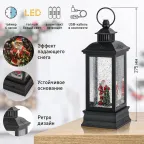 Светильник декоративный новогодний Дед Мороз, теплый белый LED, h 27,5 см, 3*АА, таймер 6 ч, IP20