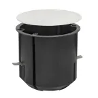 Коробка универсальная установочная КМП-020-028 углубленная с мет. лапками и крышкой (80х70) розн стикер