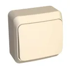 ЭТЮД Выключатель одноклавишный наружный бежевый сх.1