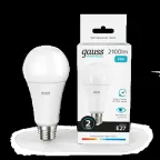 Лампа светодиодная LED 25 Вт 2100 лм 4100К А70 груша нейтральный E27 AC 220В Elementary Gauss