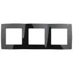 Рамка на 3 поста, Эра12, чёрный, 12-5003-06