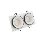 Светильник встраиваемый IP20 50 Вт GU10 черн. алюм. DENKIRS DK2422-BK