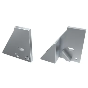 Заглушка для ALM-GLASS-10 с опорой правая с отверстием (ARL, Металл)