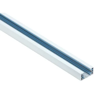 Шинопровод осветительный однофазный 1,5м белый в комплекте c токовводом и заглушкой IEK