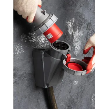 Розетка стационарная наружная 1342 3Р+РЕ 63А 380В IP67 PROxima