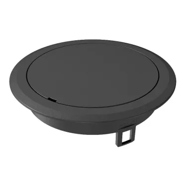 Лючок GES R2 глухой 40х140 мм (полиамид,черный)