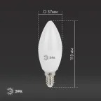 Лампа светодиодная LED 11 Вт 880Лм 4000К свеча нейтральный E14 170-265В LED B35-11W-840-E14 Standart