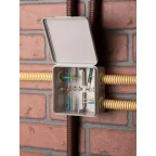 Коробка распределительная KMP-030-035 с крышкой (85х85х40) для прямого монтажа без мембр. вводов серая IP54 EKF