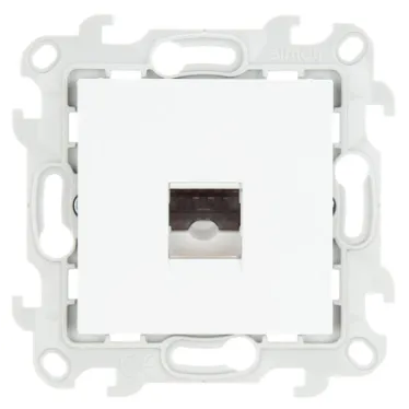 Розетка телефонная RJ11, белый