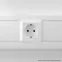 Avanti Розетка ''Белое облако'', 2P+E, с защитными шторками, 2 модульная