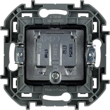 Розетка TV/SAT звезда INSPIRIA белая