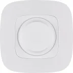 Valena ALLURE Светорегулятор с поворотной ручкой универсальный 300Вт без нейтрали С лицевой панелью Белый